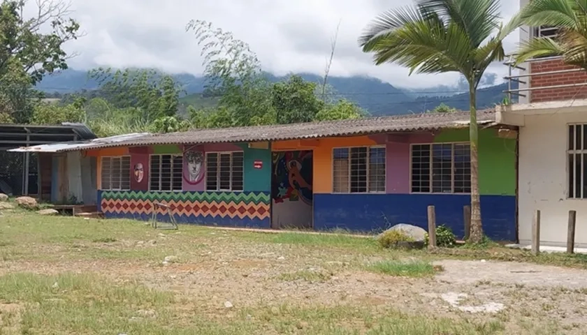 Colegio en El Plateado, en el Cauca. 