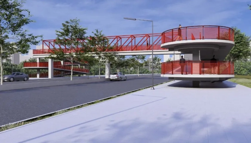 Diseño del puente peatonal de la calle 30. 