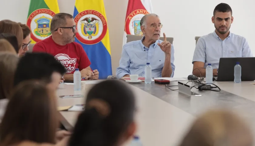 Gobernador Eduardo Verano durante el lanzamiento del programa en educación.