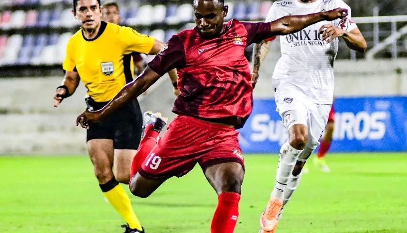 Cristian Peñate marcó el primer gol del Barranquilla FC.