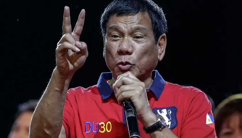 Rodrigo Duterte, expresidente de Filipinas.