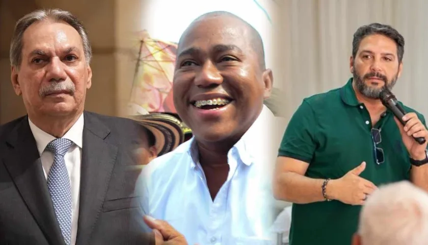 Armando Zabaraín, Gersel Pérez y Agmeth Escaf.