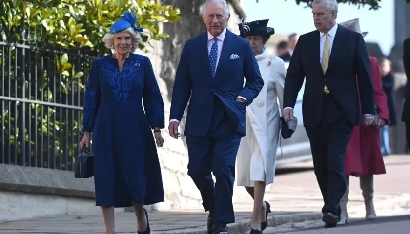 El Rey Carlos III y el expríncipe Andrés.