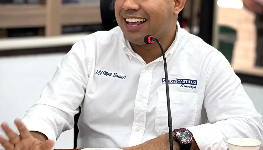 El concejal Alexis Castillo.