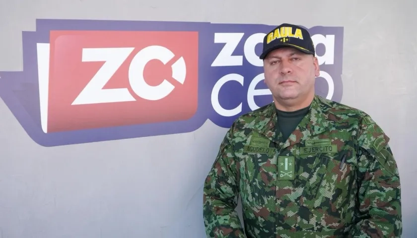 Teniente Coronel, Andrés Agudelo, comandante de esta Unidad Militar.