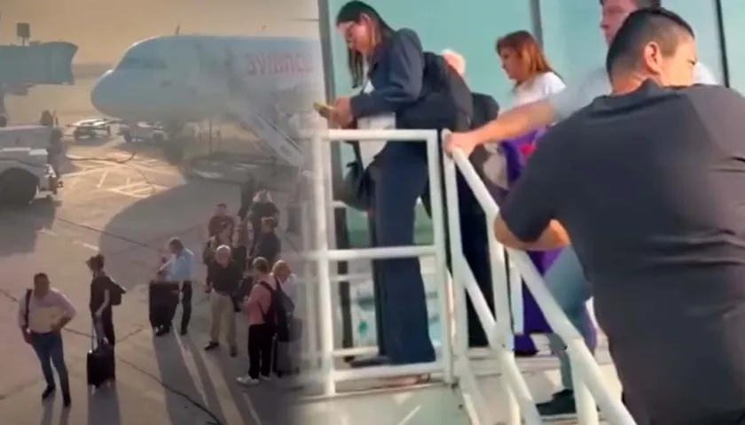 Imágenes del insólito y vergonzoso momento.