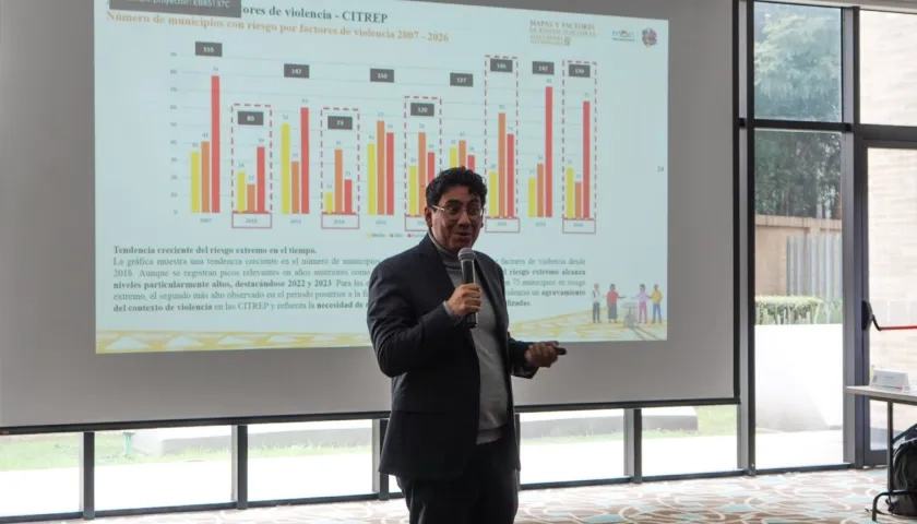 Coordinador del Observatorio Político Electoral de la MOE, Diego Alejandro Rubiano.