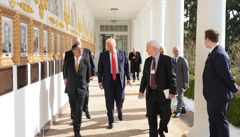 El Presidente Gustavo Petro y Donald Trump.
