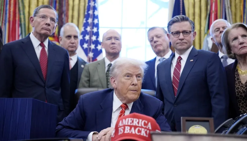 El Presidente Donald Trump.