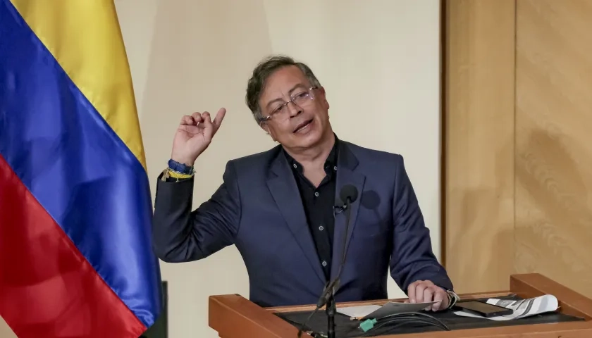 El Presidente Gustavo Petro.