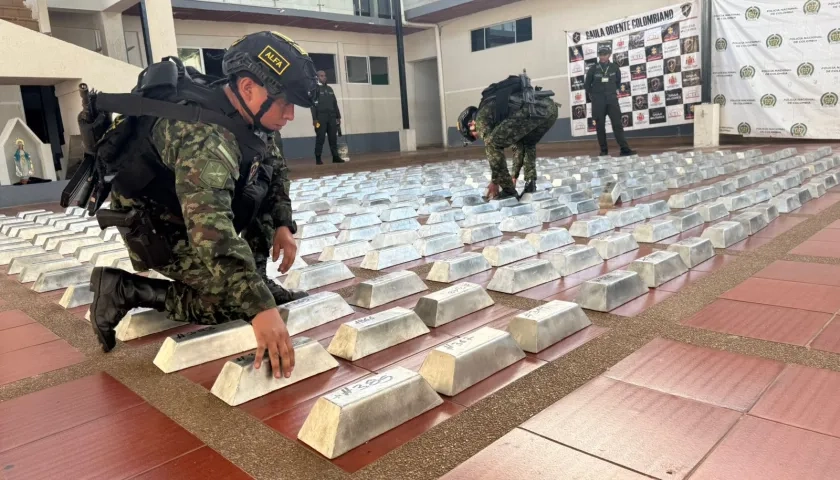 El estaño incautado.