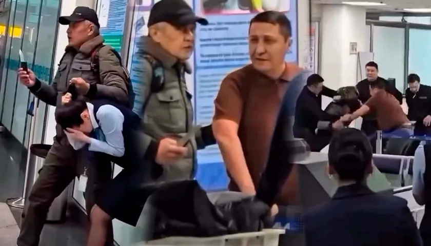 El hecho ocurrió en el Aeropuerto de Kazajistán.