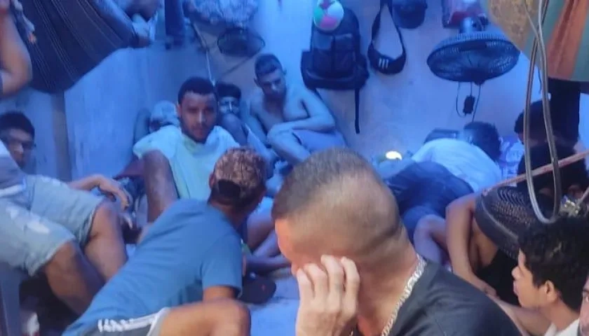 Imagen de hacinamiento.