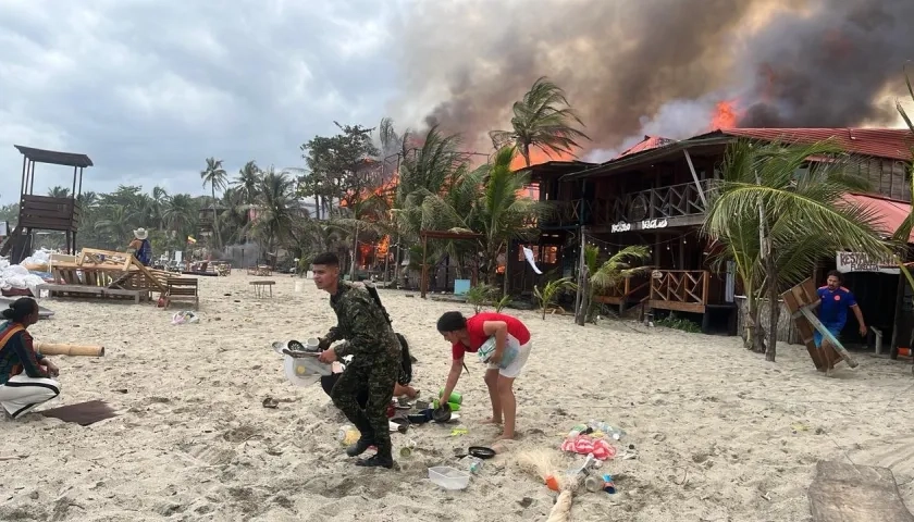 Incendio en Mendihuaca