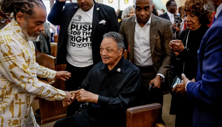 Jesse Jackson, histórico líder del movimiento por los derechos civiles en Estados Unidos,