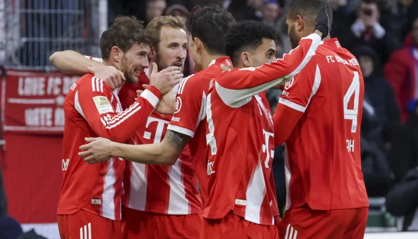 Leon Goretzka del Munich celebra 