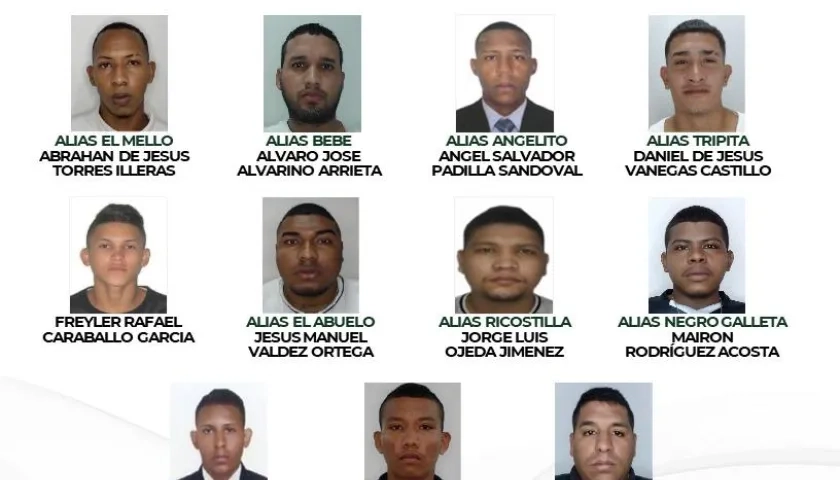 Los once más buscados en Barranquilla