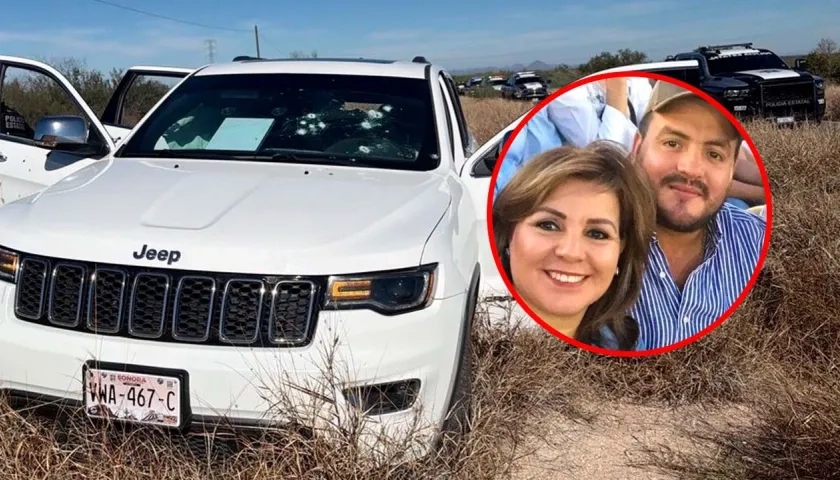 Así terminó la camioneta tras el ataque armado en el que viajaba la Alcaldesa Nora Alicia Biebrich junto a su hijo. 