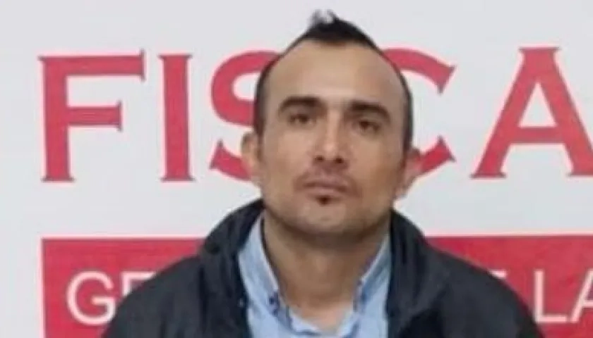 Pedro David Nieves Mosquera cuando fue capturado en primera instancia. 