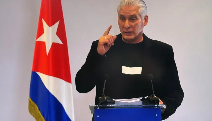El presidente de Cuba, Miguel Díaz-Canel. 