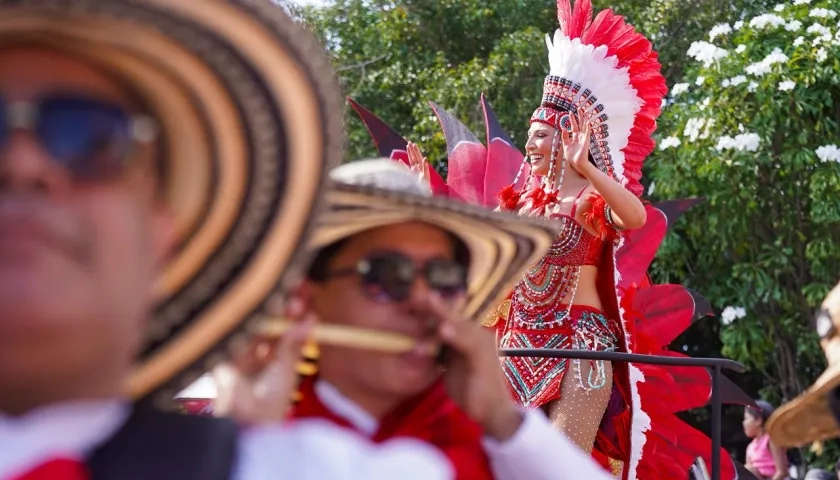 Michelle Char, reina del Carnaval de Barranquilla.
