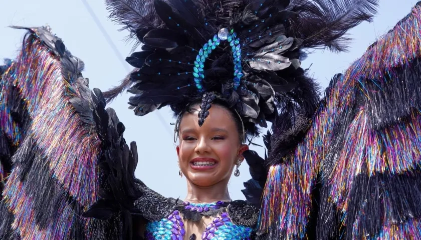 Sharon Acosta, reina infantil del Carnaval.