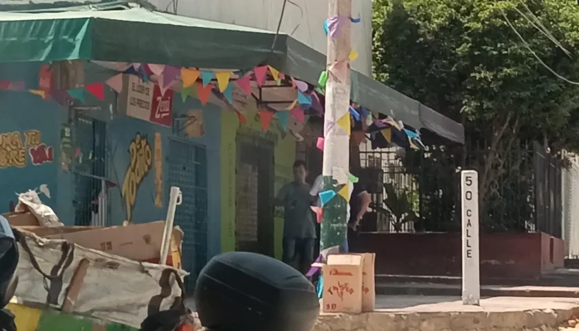 Tienda donde ocurrieron los hechos. 