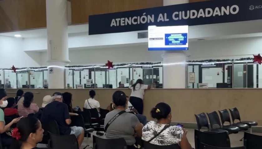 Oficinas de atención al usuario de la Alcaldía de Barranquilla. 