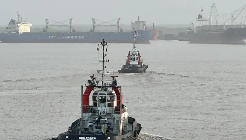 Canal de acceso a la zona portuaria de Barranquilla. (Imagen de referencia)