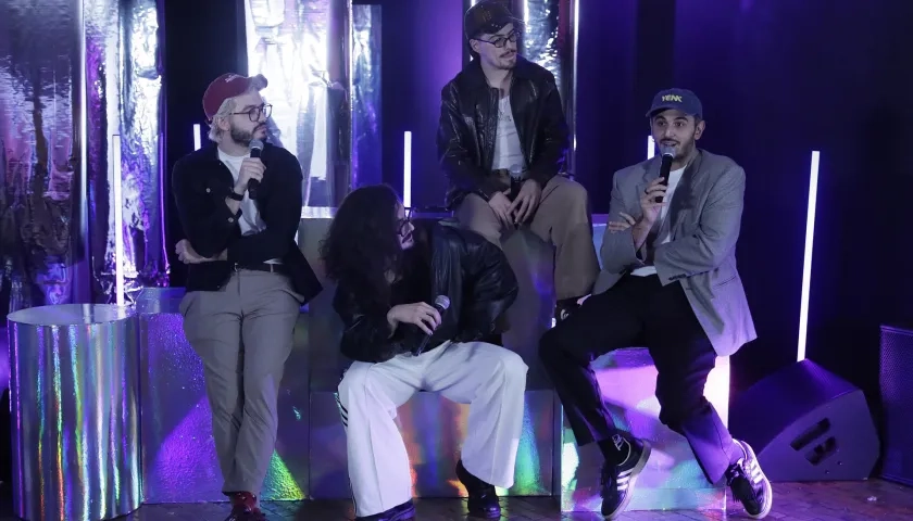 Juan Pablo Villamil, Simón Vargas, Martín Vargas y Juan Pablo Isaza, integrantes de la banda Morat. 