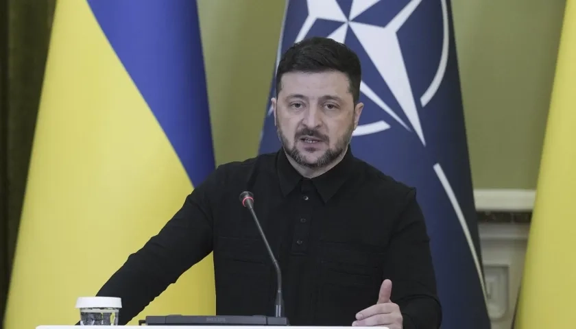 Volodímir Zelenski, Presidente de Ucrania.