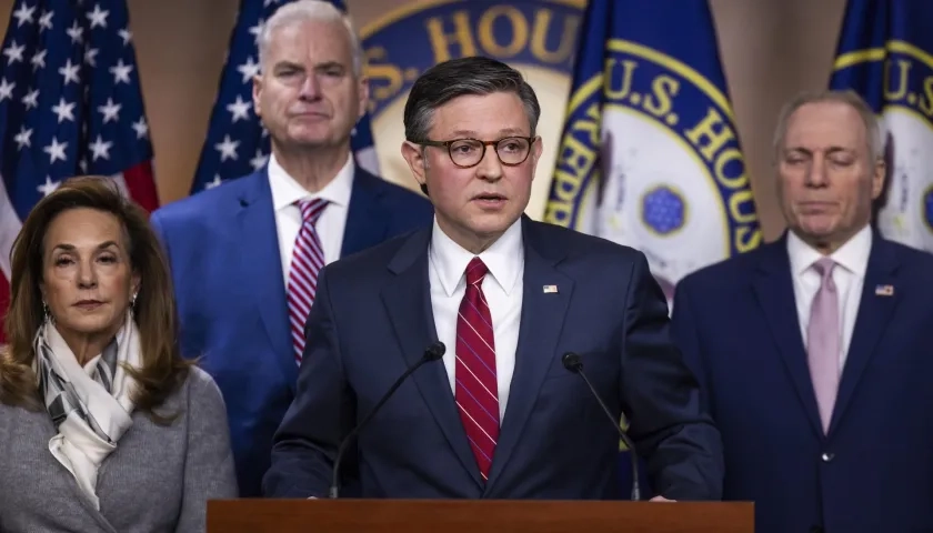 Presidente republicano de la Cámara de Representantes, Mike Johnson.