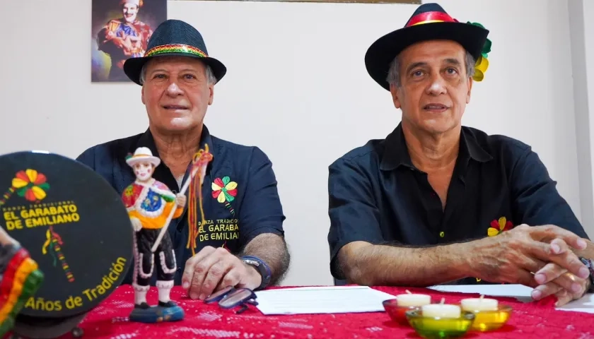 Enrique Vengoechea y Luis Vengoechea, organizadores del Garabato de Emiliano. 