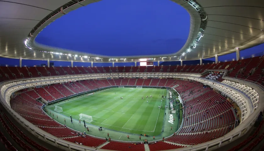 Estadio de Guadalajara que acogerá partidos del Mundial de 2026. 