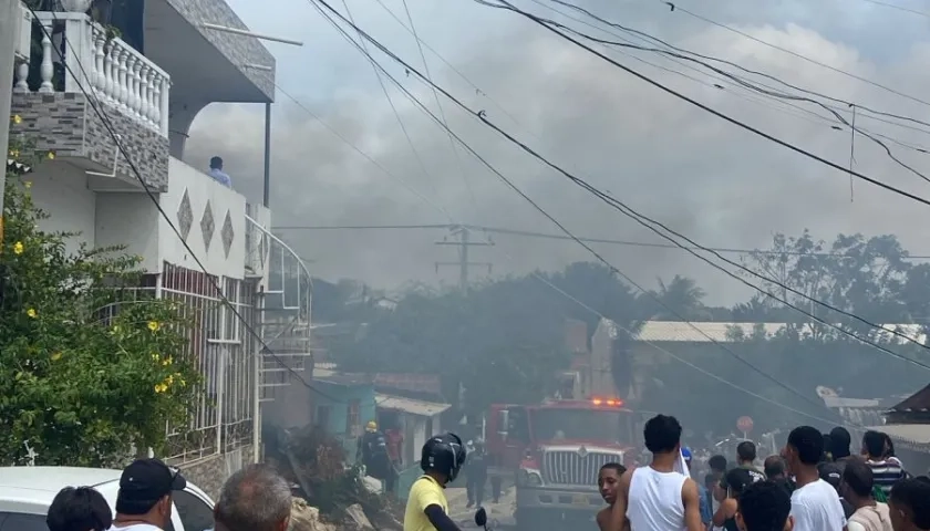 Incendio en vivienda. 