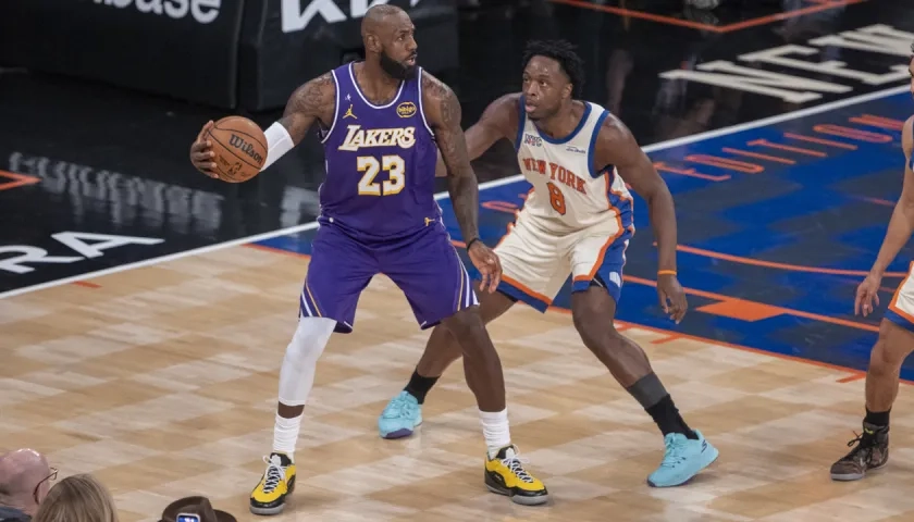 LeBron James, figura de los Lakers de Los Ángeles. 