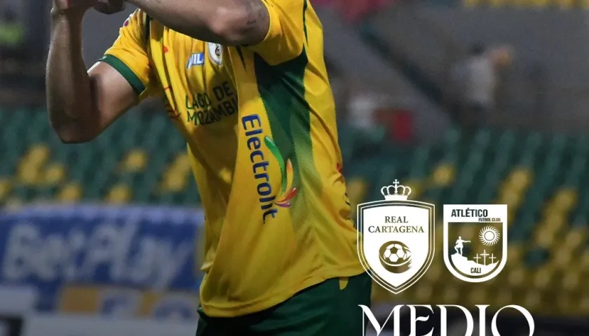 Mauro Manotas, delantero sabanalrguero del Real Cartagena. 