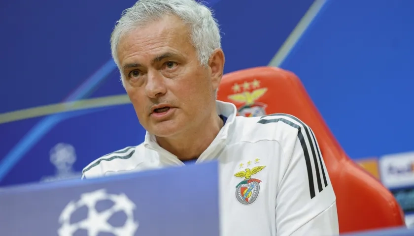El portugués José Mourinho, entrenador del Benfica.