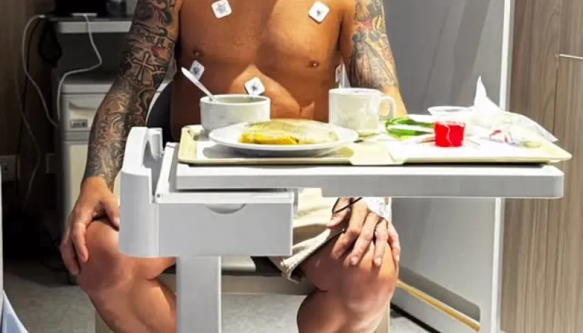 Omar Pérez permaneció cinco días recluido en una clínica de Bogotá.