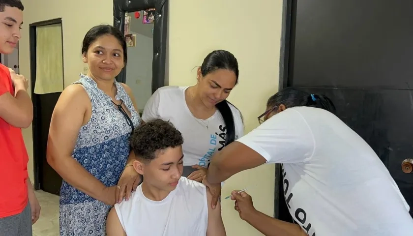 Jornada de vacunación en el departamento del Atlántico. 