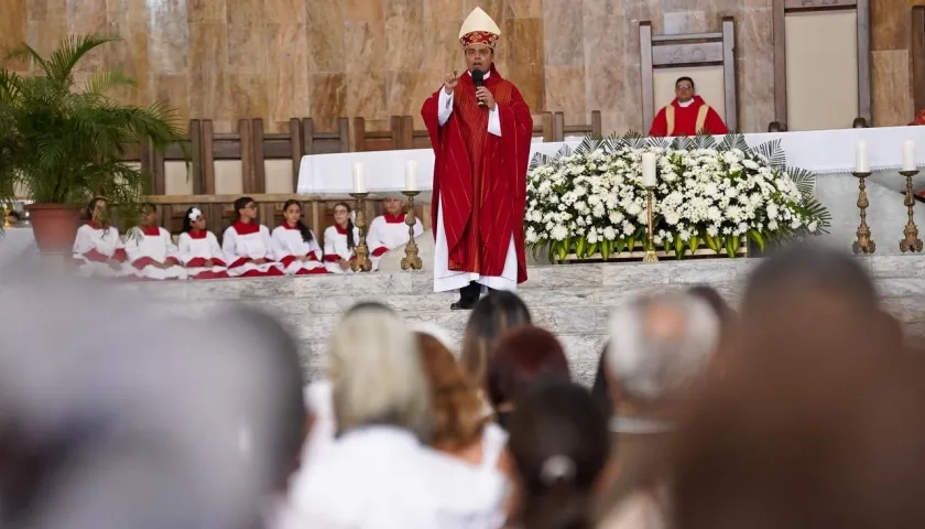 Monseñor Edgar Mejía, obispo auxiliar de Barranquilla.