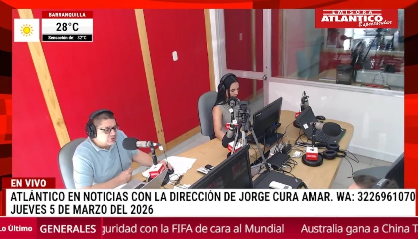 Transmisión de Atlántico en Noticias.
