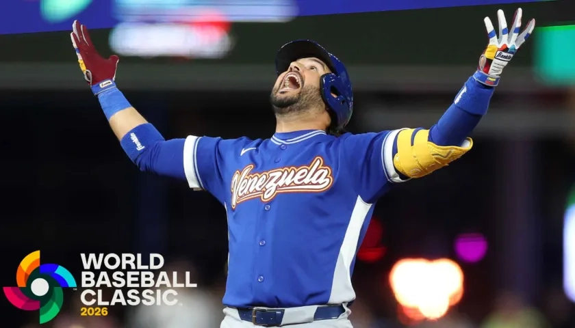 Eugenio Suárez fue el héroe del juego al empujar la tercera carrera de Venezuela con un doblete en el noveno inning.
