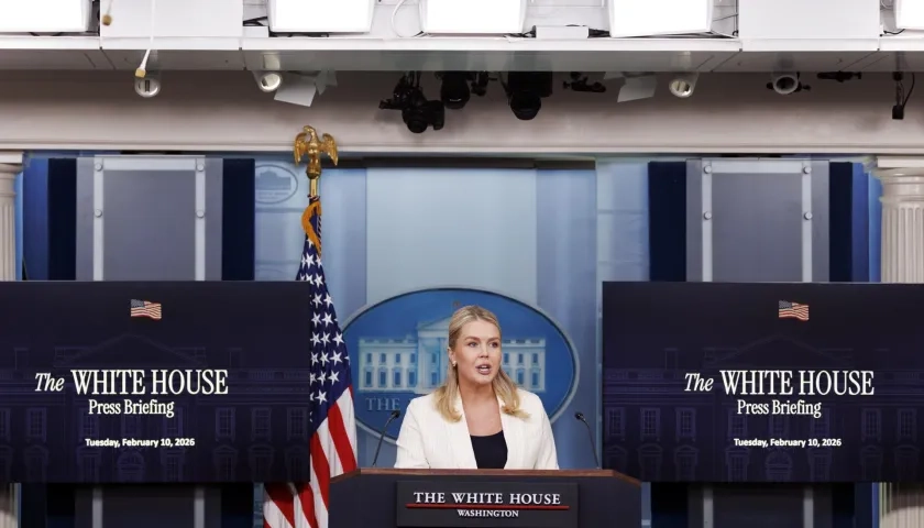 Portavoz de la Casa Blanca, Karoline Leavitt.