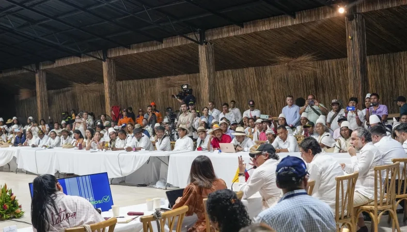 Imagen de la Asamblea liderada por el Presidente Petro.