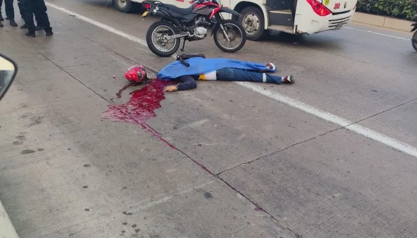 Accidente en la calle 30. 