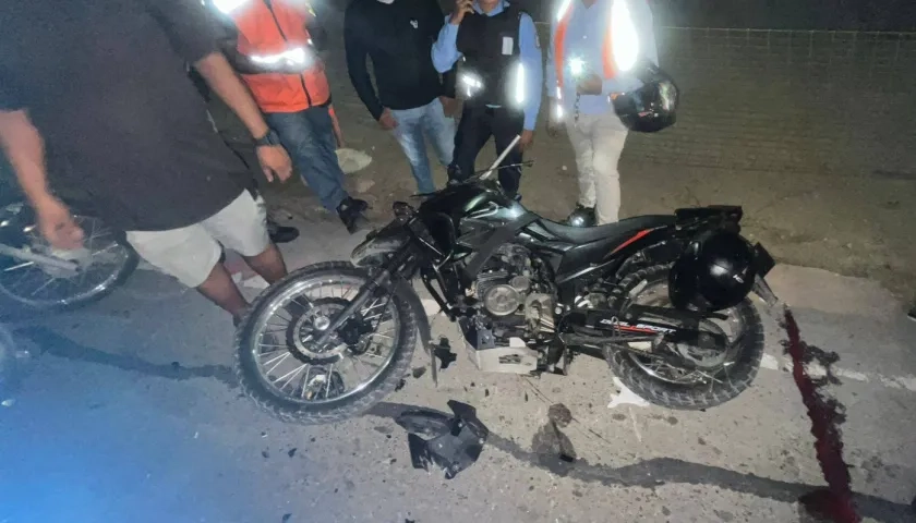 Accidente en Juan Mina. 