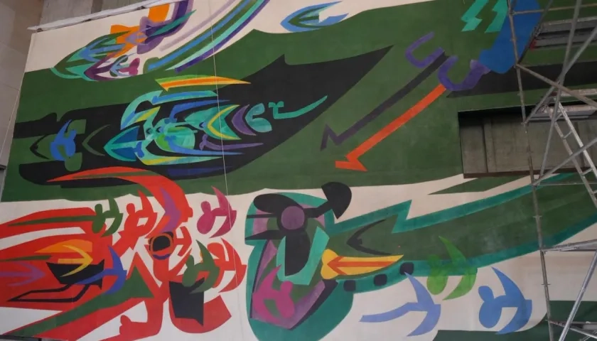 Mural de Alejandro Obregón.