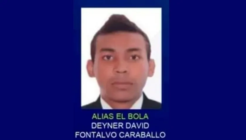 Deiner David Fontalvo Caraballo, alias ‘El Bola’. 