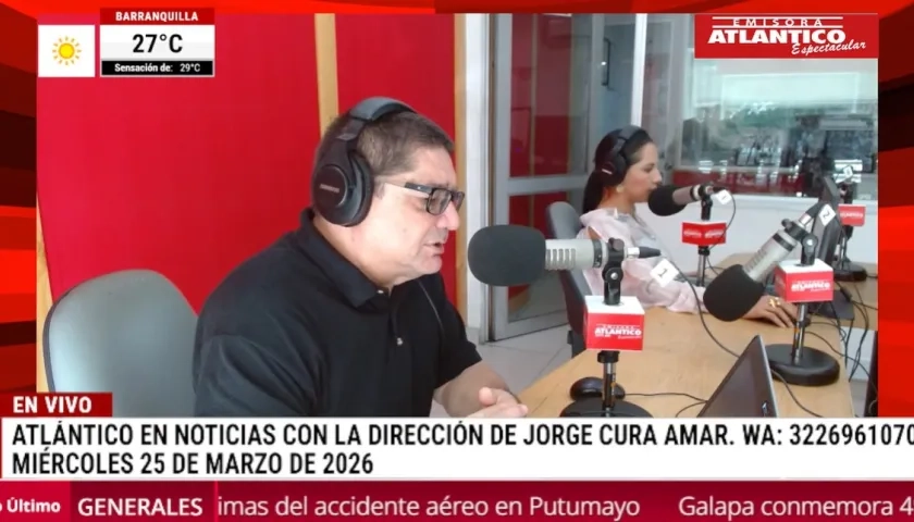 Transmisión de Atlántico en Noticias.